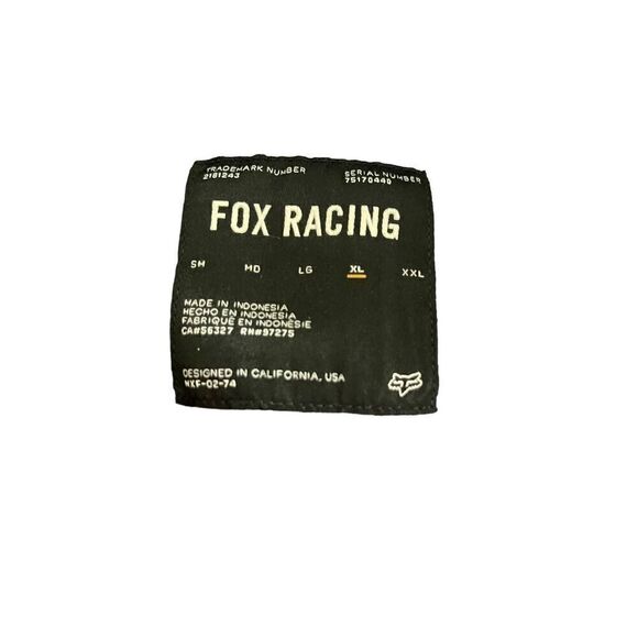 Fox Racing Mens Dark Gray Chest Pocket Short Sleeve Button Down Shirt Size XL - Picture 5 of 13